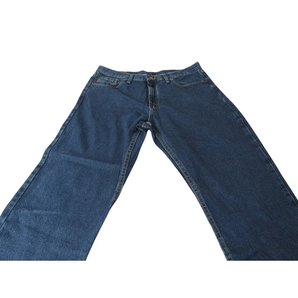 Wrangler Men's Jeans Relaxed Fit Denim‎ 36x30 Blue Cotton